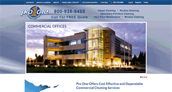 Desktop Screenshot of pro1janitorial.com